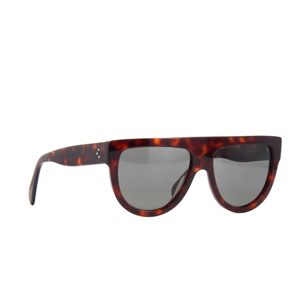 CELINE SHADOW HAVANA CL4001IN 54R POLARIZED SUNGLASSES - Picture 4 of 8